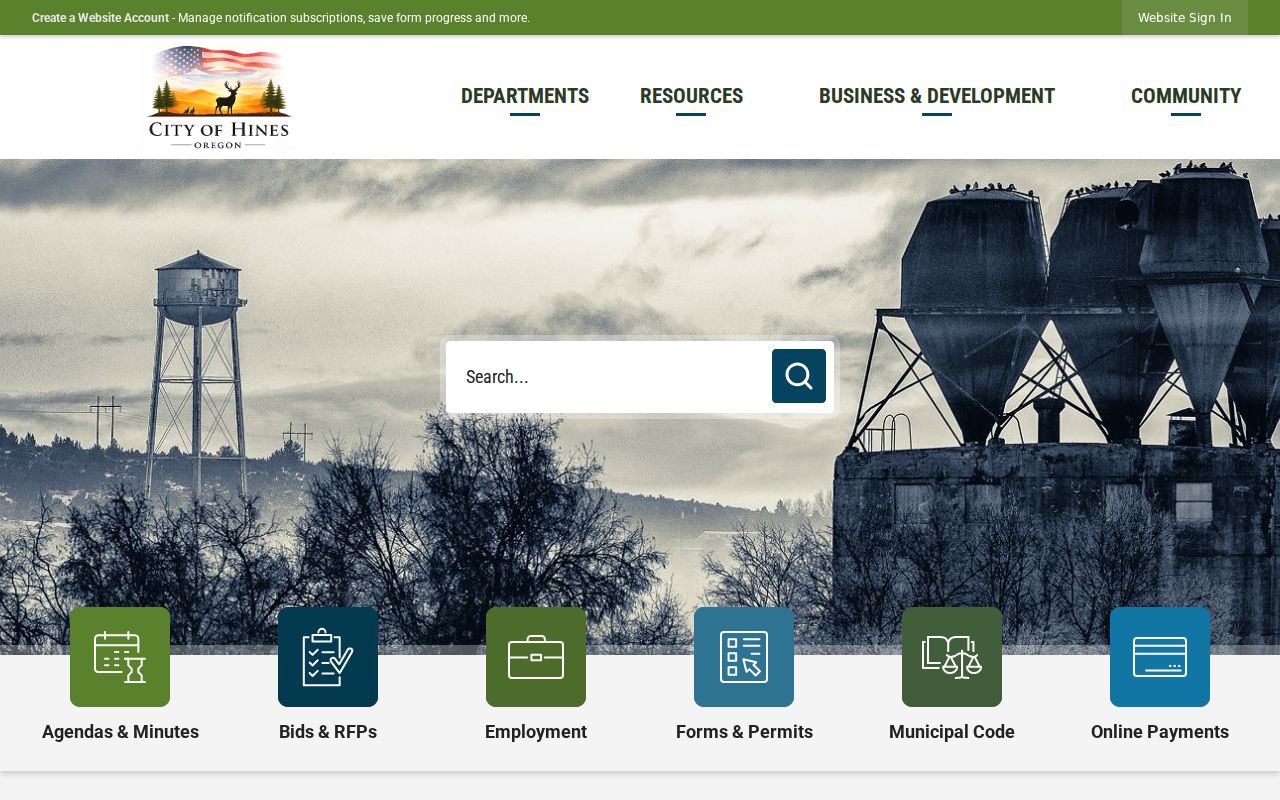 Hines Oregon context for a Harney County registry search
